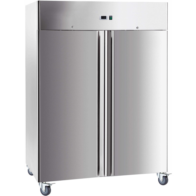 B GRADE Commercial Refrigerator Upright cabinet 1476 litres Stainless steel Twin door GN2/1 Ventilated cooling - R1400V B GRADE B GRADE Commercial Refrigerator Upright cabinet 1476 litres Stainless steel Twin door GN2/1 Ventilated cooling - R1400V B GRADE