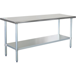 Commercial Work table Stainless steel Bottom shelf 1800x600x900mm - CEWTG600X1800