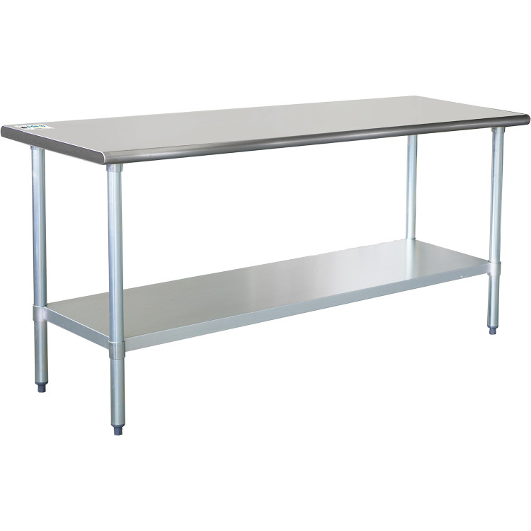 Commercial Work table Stainless steel Bottom shelf 1800x600x900mm - CEWTG600X1800