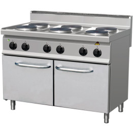 Professional Electric Cooker 6 plates 13.8kW Cabinet base - CETHE7P6M