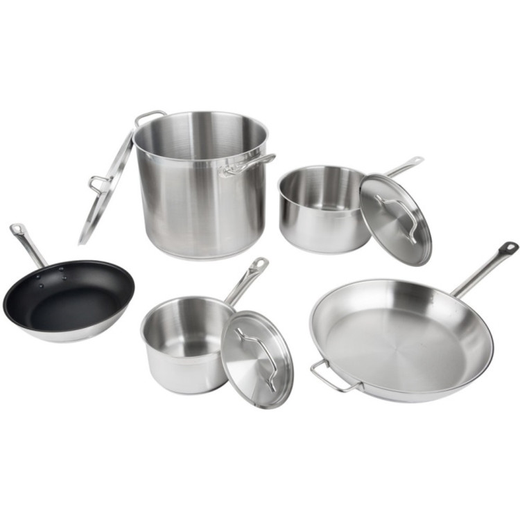 Set of Stainless steel Cookware 8 pcs Sauce pans Stew pan Fry pans - CESPC8A