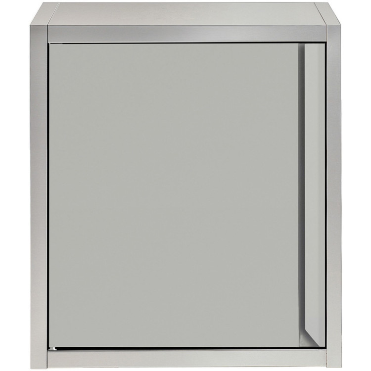 Wall cabinet 1 hinged door Stainless steel Width 600mm Depth 400mm - CETHWSR64