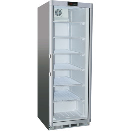 Commercial Freezer Upright cabinet Stainless steel 361 litres Single glass door - CESF400G Commercial Freezer Upright cabinet Stainless steel 361 litres Single glass door - CESF400G