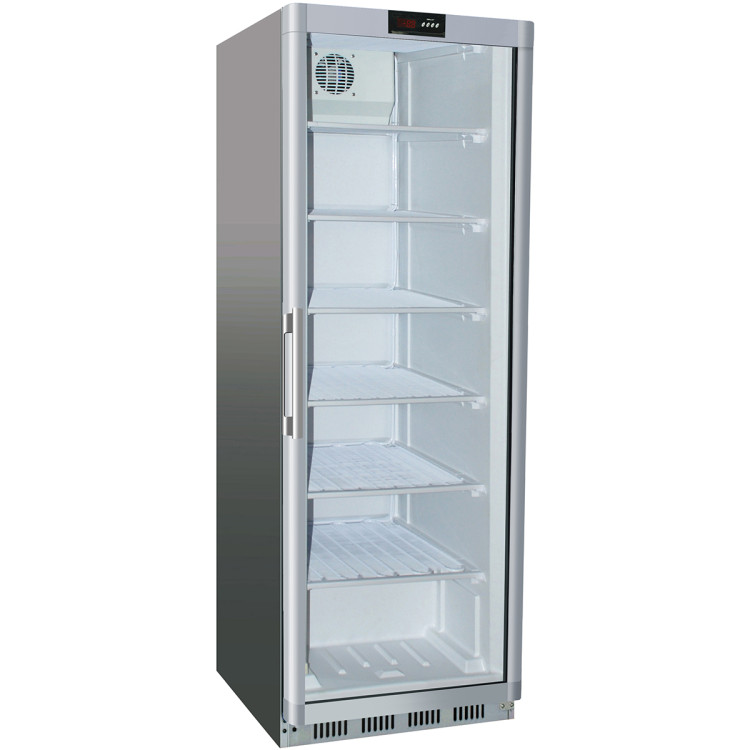 Commercial Freezer Upright cabinet Stainless steel 361 litres Single glass door - CESF400G
