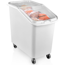 Mobile Ingredient Bin 100 litre Transparent lid - CEGIB01