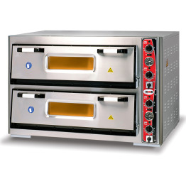 Electric Pizza Oven Premium Thermometer 2 chambers 920x620mm Capacity 6+6 pizzas at 12" 230V/1 phase - CEPF9262DET