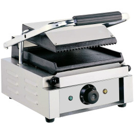 Heavy Duty Panini Contact grill Single Ribbed/Smooth - CEEG01C