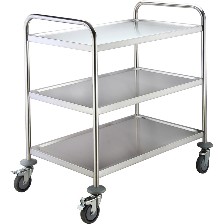 Commercial Serving/Service/Clearing Trolley Stainless steel 3 tier 860x540x940mm - CERST3A