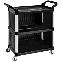 Professional Cabinet Utility/Cleaning Trolley Multi-purpose 3 tier 1020x500x960mm - CEGX032DM