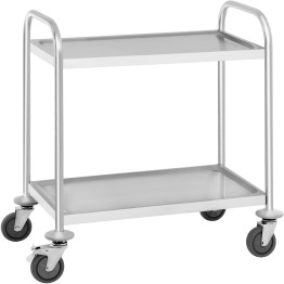 Commercial Serving/Service/Clearing Trolley Stainless steel 2 tier 710x410x810mm - CERST2C