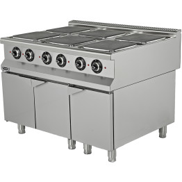 Professional Electric Cooker on Cabinet base 6 plates 24kW - CE9KE030B