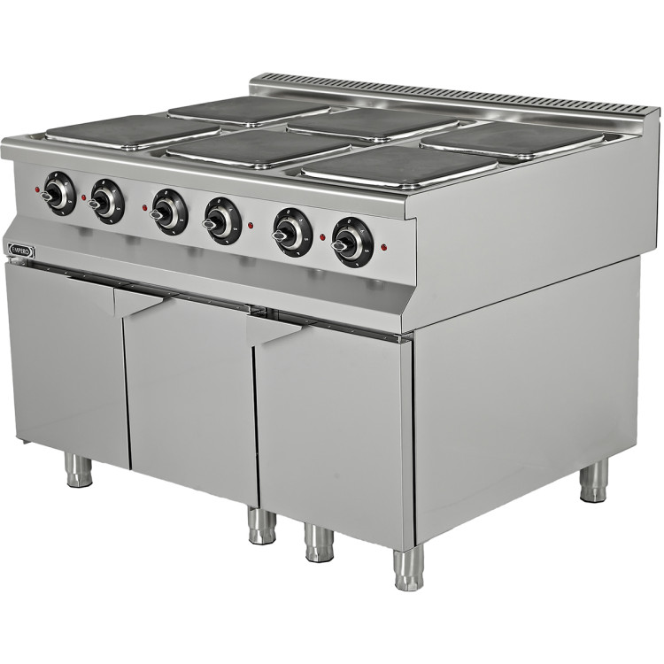 Professional Electric Cooker on Cabinet base 6 plates 24kW - CE9KE030B