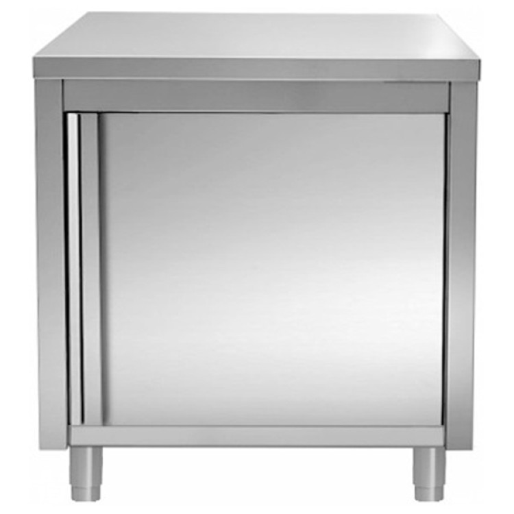 Commercial Worktop Floor Cupboard Hinged door Stainless steel 600x700x850mm - CEVTC67SL