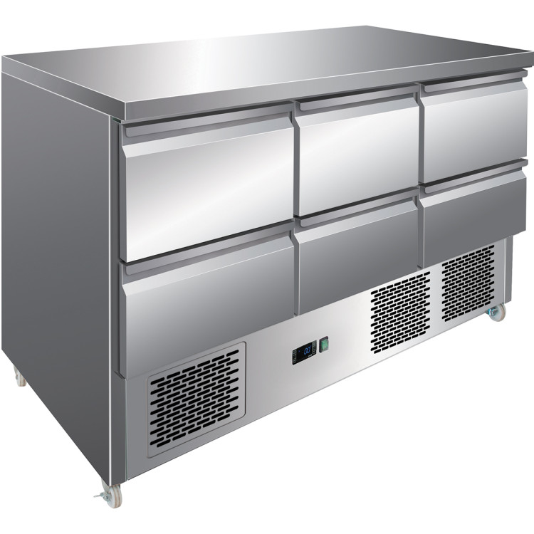 Refrigerated prep Counter 6 drawers - CES9036D