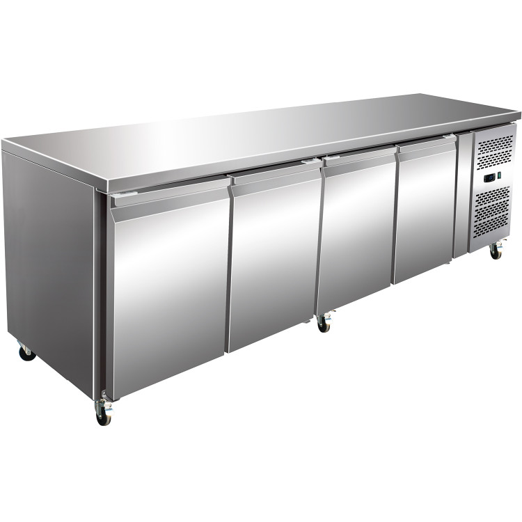 Professional Refrigerated Counter 4 doors Depth 600mm - CETHSNACK4100TN