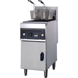 Twin Basket Professional Free standing Electric Fryer Single tank 18kW 28 litres - CEDF28L
