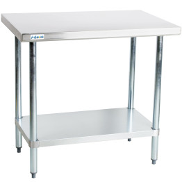 Commercial Work table Stainless steel Bottom shelf 1000x750x900mm - CEWTG750X1000