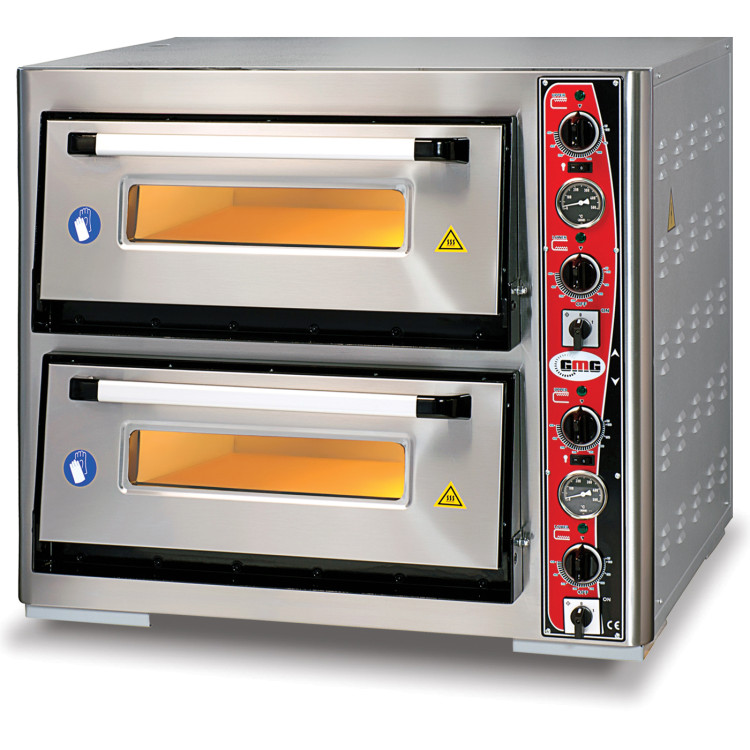 Electric Pizza Oven Premium Thermometer 2 chambers 700x700mm Capacity 4+4 pizzas at 13" 230V/1 phase - CEPF7070DET Electric Pizza Oven Premium Thermometer 2 chambers 700x700mm Capacity 4+4 pizzas at 13" 230V/1 phase - CEPF7070DET