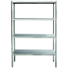 Professional Heavy Duty Shelving Unit Stainless steel Width 600mm Depth 500mm 4 shelves - CEVS650S4