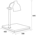 Single lamp Carving station 500x450x645mm - CEA65100601
