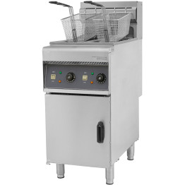 Twin Basket Professional Free standing Electric Fryer Twin tank 12kW 2x10 litres - CEDF10L2