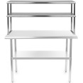 Double Tier Overshelf Stainless steel 900x300x800mm - CEDOS300X900