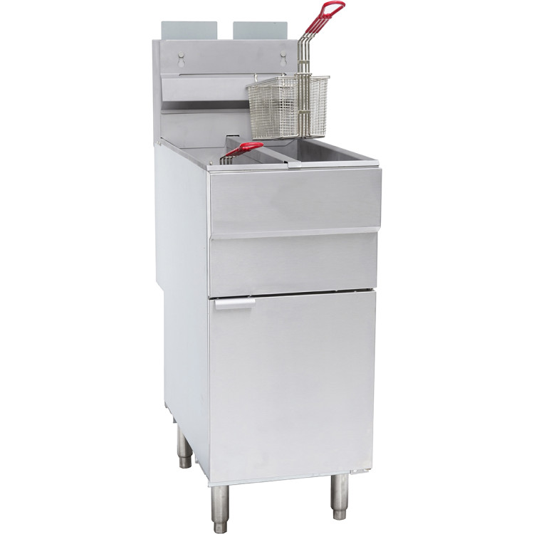 Professional Free standing Fryer Natural gas Twin tank 2x12 litres 35kW - CEGF120T