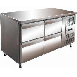 Commercial Refrigerated Counter 4 drawers Depth 700mm - CETHP2140TN