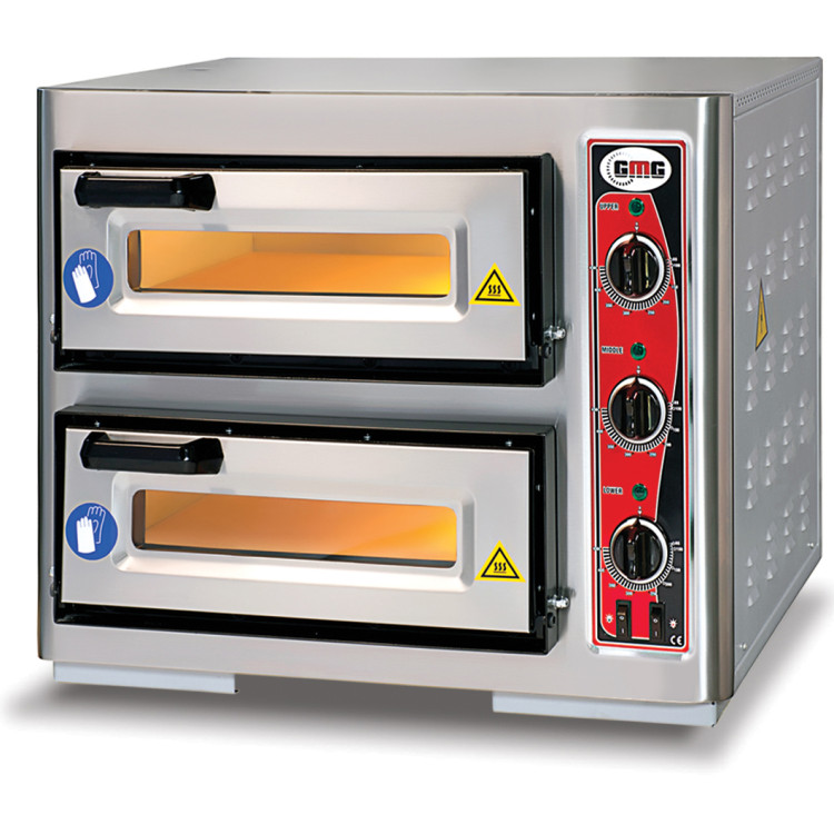 Electric Pizza Oven 2 chambers 400x400mm  Capacity 1+1 pizzas at 16" 230V/1 phase - CEPF4040DE3