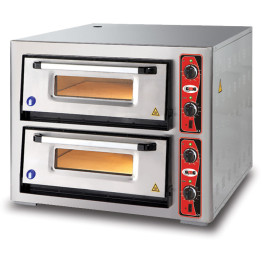 Electric Pizza Oven 2 chambers 620x920mm Capacity 6+6 pizzas at 12" 230V/1 phase - CEPF6292DE