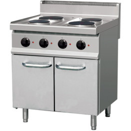 Professional Electric Cooker 4 plates 9.2kW Cabinet base - CETHE7P4M