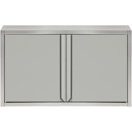 Wall cabinet 2 hinged doors Stainless steel Width 800mm Depth 400mm - CETHWSR84
