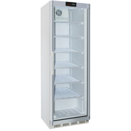 Commercial Refrigerator Upright cabinet 400 litres White Single glass door - CEWR400G