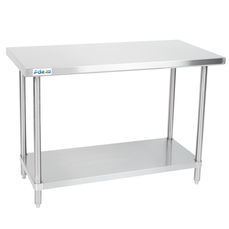 Commercial Work table Stainless steel Bottom shelf 1200x750x900mm - CEWTG750X1200