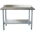 Commercial Work table Stainless steel Rear upstand Bottom shelf 1000x600x900mm - CEWTG600X100050R