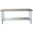Commercial Work table Stainless steel Bottom shelf 1800x600x900mm - CEWTG600X1800