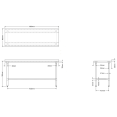 Commercial Work table Stainless steel Rear upstand Bottom shelf 1800x600x900mm - CEWTG600X180050R