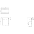 Commercial Work table Stainless steel Rear upstand Bottom shelf 600x600x900mm - CEWTG600X60050R