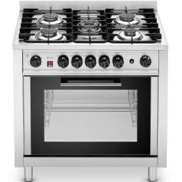 Professional Dual fuel Range oven Gas cooker 5 burners 14.3kW Electric oven 2.9kW | Eka CEEKC96M