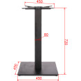 Black Cast Iron Table Base Square 450x450x720mm | CaterEq CEA037B