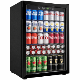 128L Glass Door Beverage Cooler 519 × 543 × 798 mm| CaterEq CEJC128VELF
