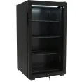 92L Commercial Display Fridge with Glass Door & LED Lighting – Black Bottle Cooler Beer Fridge  – CaterEq CELSC92YL