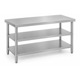 Commercial 3-Tier Stainless Steel Work Table with Undershelves 1300x600x850mm | CaterEq CEQNH1118 Commercial 3-Tier Stainless Steel Work Table with Undershelves 1300x600x850mm | CaterEq CEQNH1118