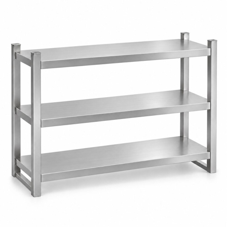 Triple Tier Overshelf with Square Tubing Stainless Steel 900x280x750mm | CaterEq CEQNH202