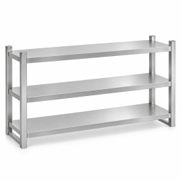 Triple Tier Overshelf with Square Tubing Stainless Steel 1500x280x750mm | CaterEq CEQNH206