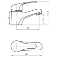 Basin Mixer Tap Single lever Chrome - CE10128000