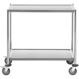 Commercial Serving/Service/Clearing Trolley Stainless steel 2 tier 845x525x940mm - CE19211