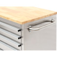 Professional Stainless Steel Rolling Tool Cabinet 1 door 6 drawers 1355x482x880mm - CE482038AS