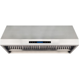 Commercial Extraction Canopy with Filter, Range Hood, Fan, Lights & Speed Control 1200mm - CEAP238PS8348
