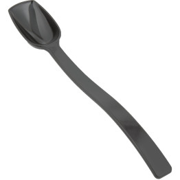 0.75oz Catering Solid Serving Spoon 10" Handle Black Polycarbonate- CEBSPC10